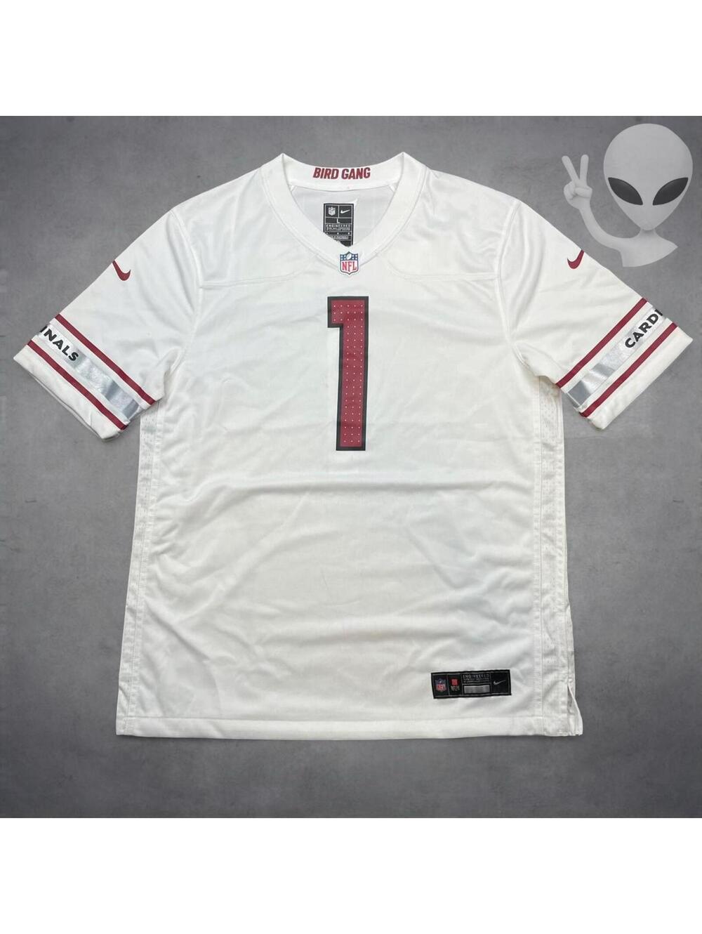 Nike NFL Kyler Murray #1 Cardinals Vapor White Jersey Large